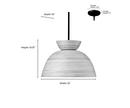 1-Light Pendant Light in Matte Black 