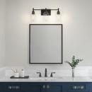3-Light Vanity Fixture in Matte Black 