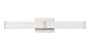 Bathroom Vanity Fixture with LED Light Bar in Brushed Nickel 