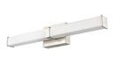 Bathroom Vanity Fixture with LED Light Bar in Brushed Nickel 