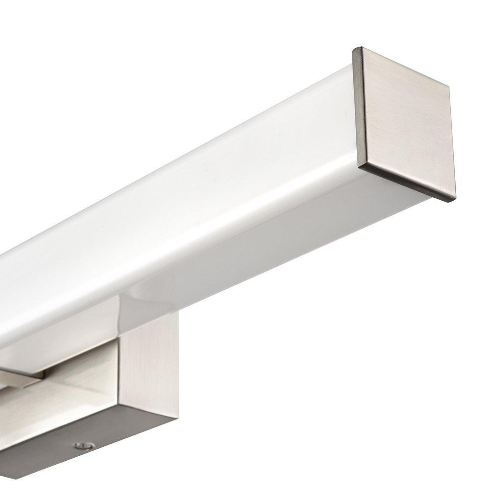 Bathroom Vanity Fixture with LED Light Bar in Brushed Nickel 