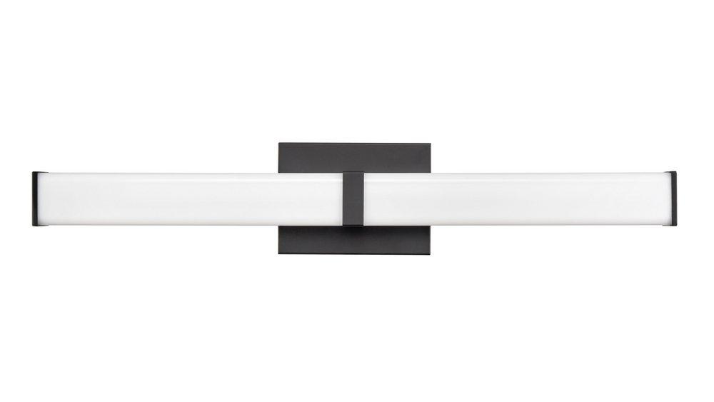 Bathroom Vanity Fixture with LED Light Bar in Matte Black 