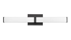 Bathroom Vanity Fixture with LED Light Bar in Matte Black
