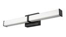 Bathroom Vanity Fixture with LED Light Bar in Matte Black 