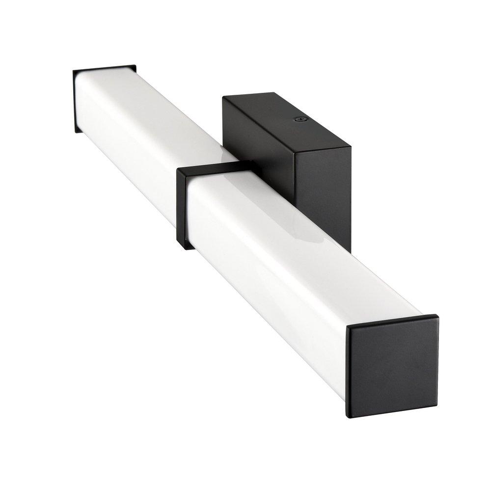 Bathroom Vanity Fixture with LED Light Bar in Matte Black 