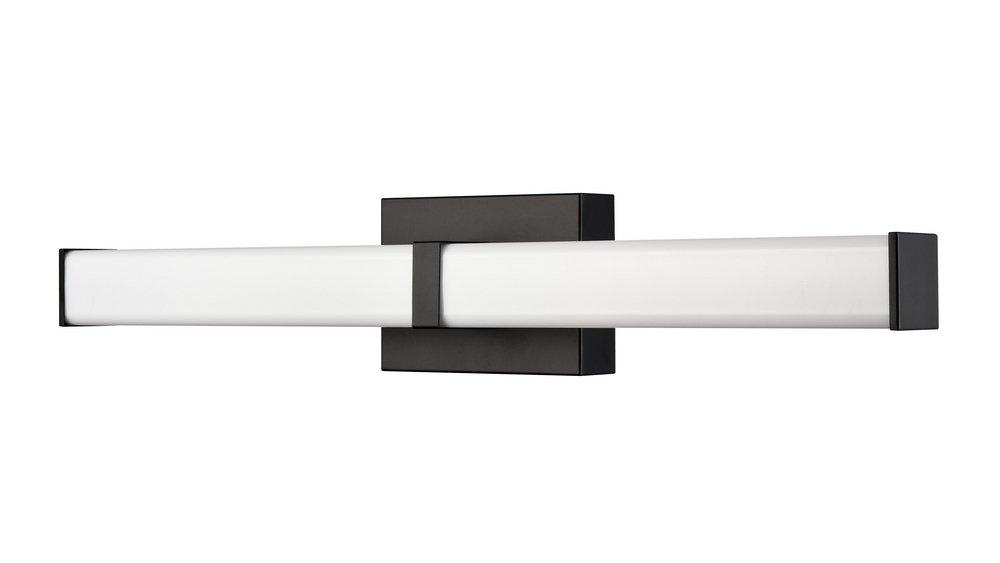 Bathroom Vanity Fixture with LED Light Bar in Matte Black 