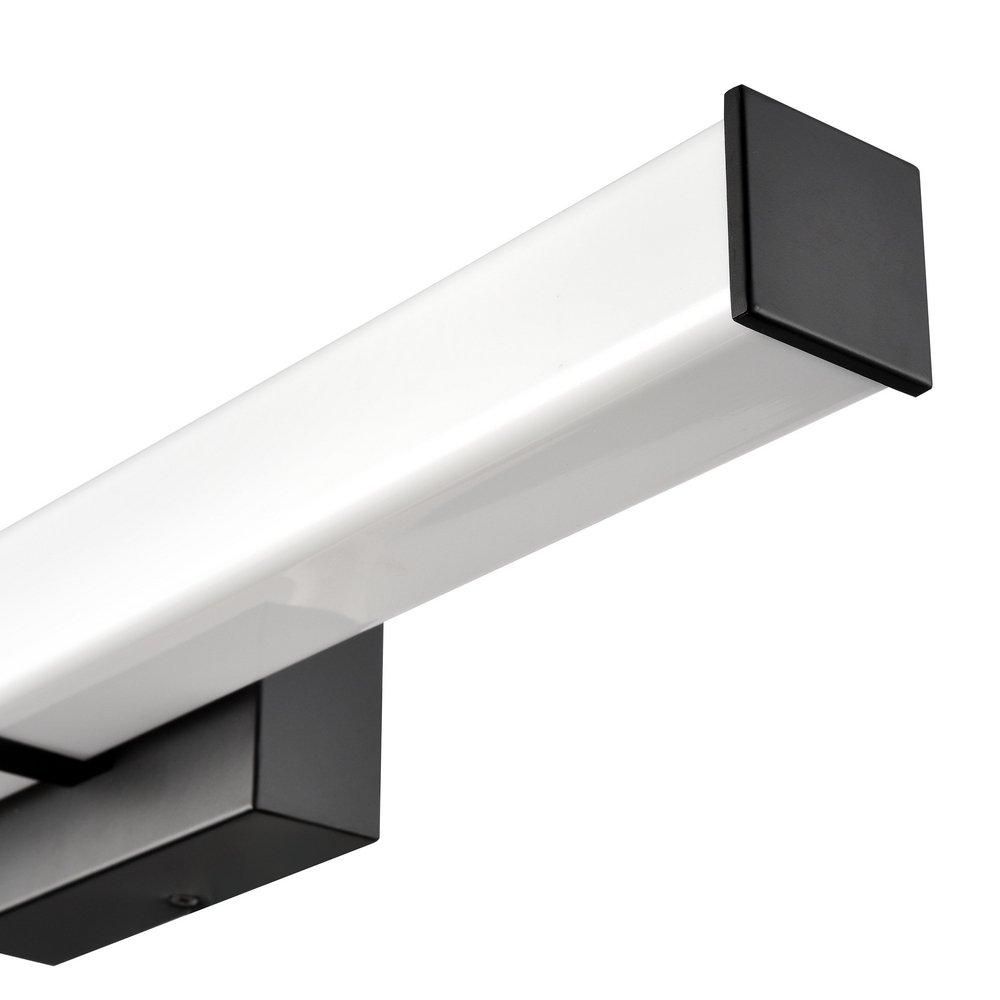 Bathroom Vanity Fixture with LED Light Bar in Matte Black 
