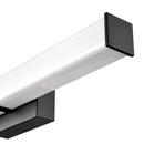Bathroom Vanity Fixture with LED Light Bar in Matte Black 