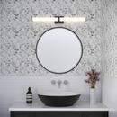Bathroom Vanity Fixture with LED Light Bar in Matte Black 