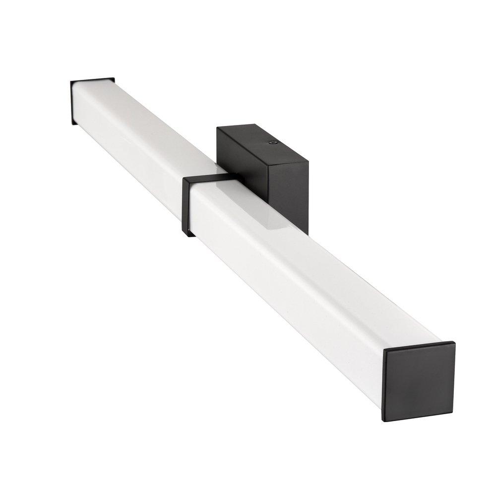 Bathroom Vanity Fixture with LED Light Bar in Matte Black 