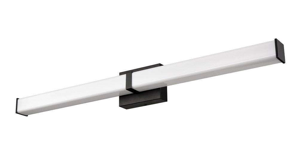 Bathroom Vanity Fixture with LED Light Bar in Matte Black 