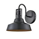 1-Light Outdoor Wall Sconce in Powder Coated Black