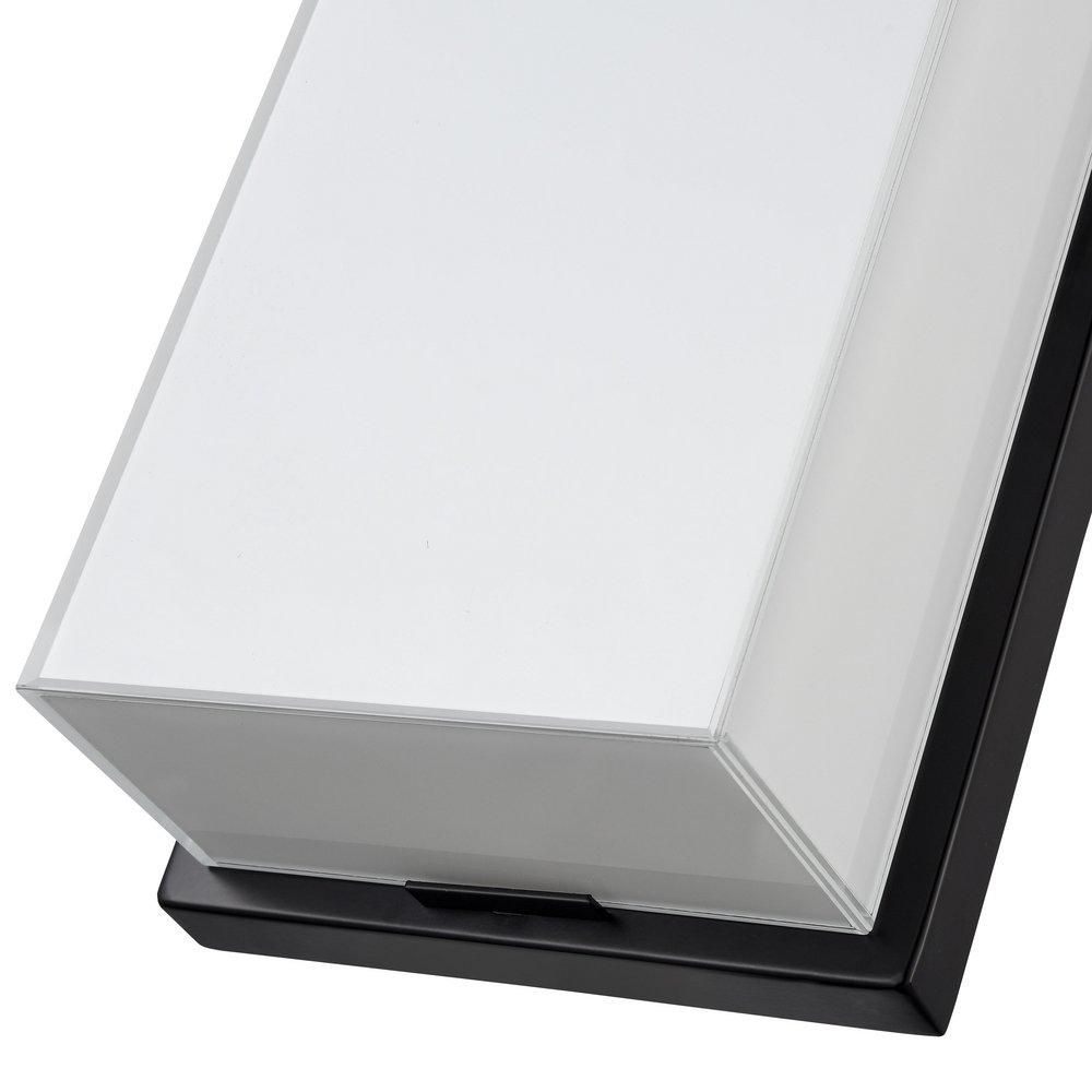 Outdoor LED Wall Sconce in Powder Coated Black 
