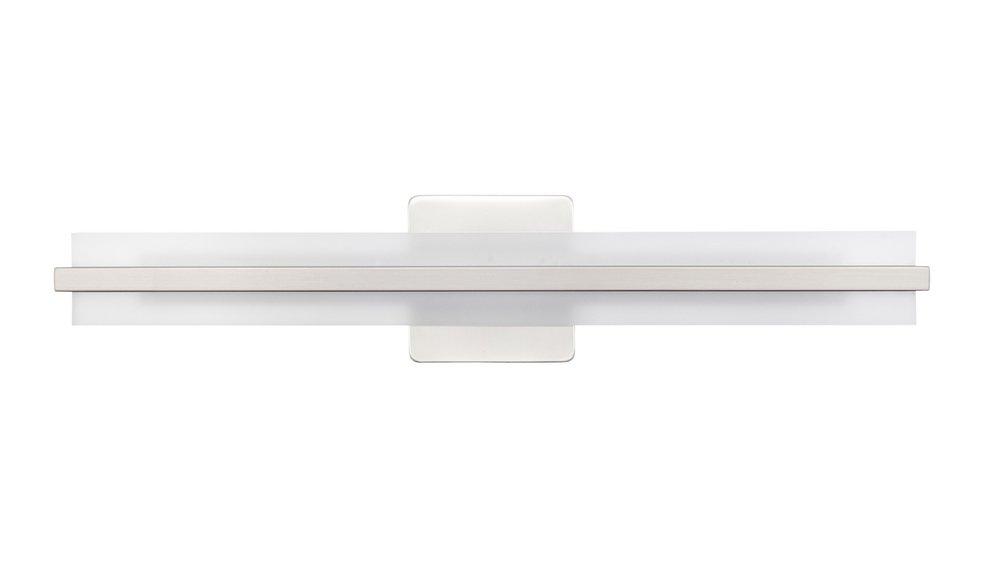 LED Vanity Fixture Light Selectable 3 CCT Integrated in Brushed Nickel 