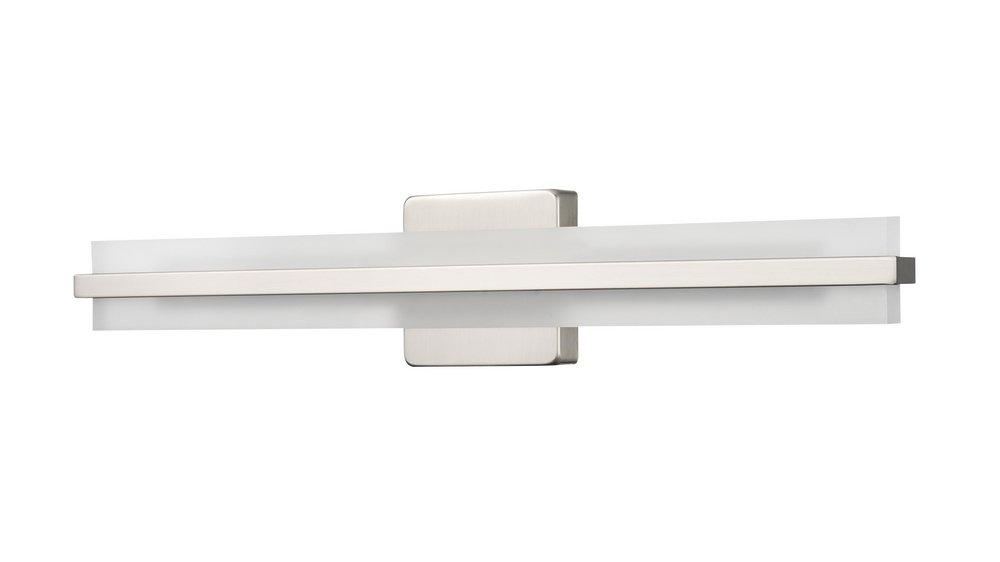 LED Vanity Fixture Light Selectable 3 CCT Integrated in Brushed Nickel 