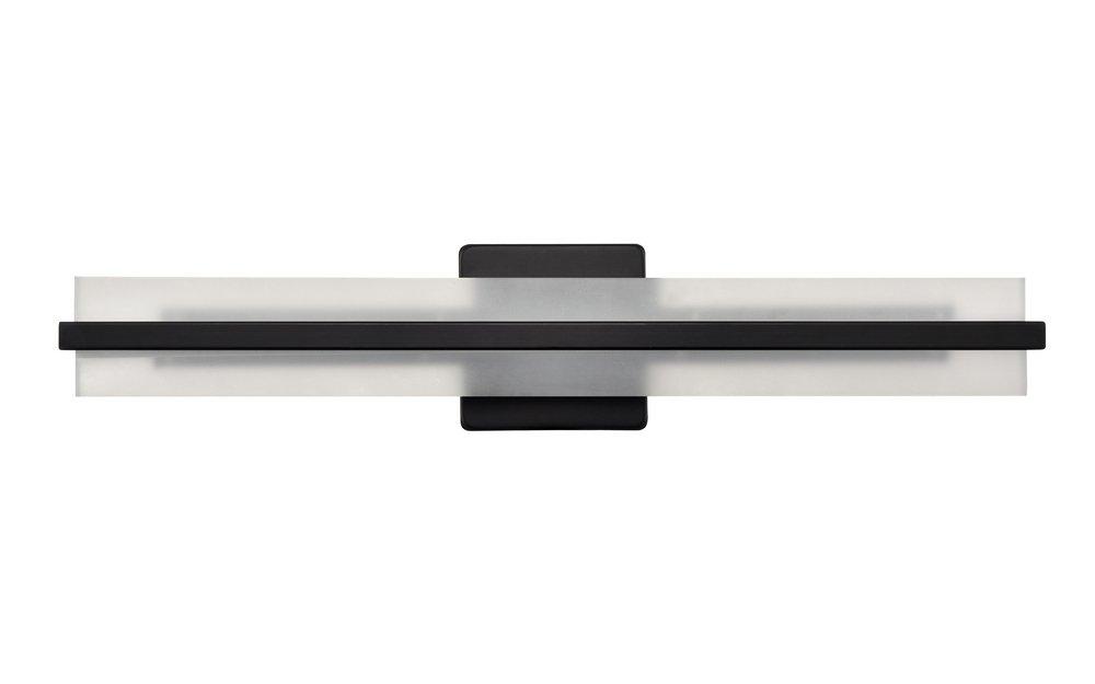 LED Vanity Fixture Light Selectable 3 CCT Integrated in Matte Black 
