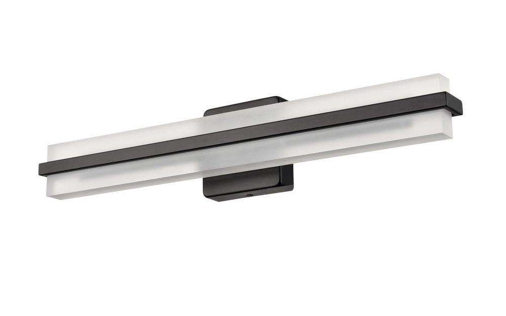 LED Vanity Fixture Light Selectable 3 CCT Integrated in Matte Black 