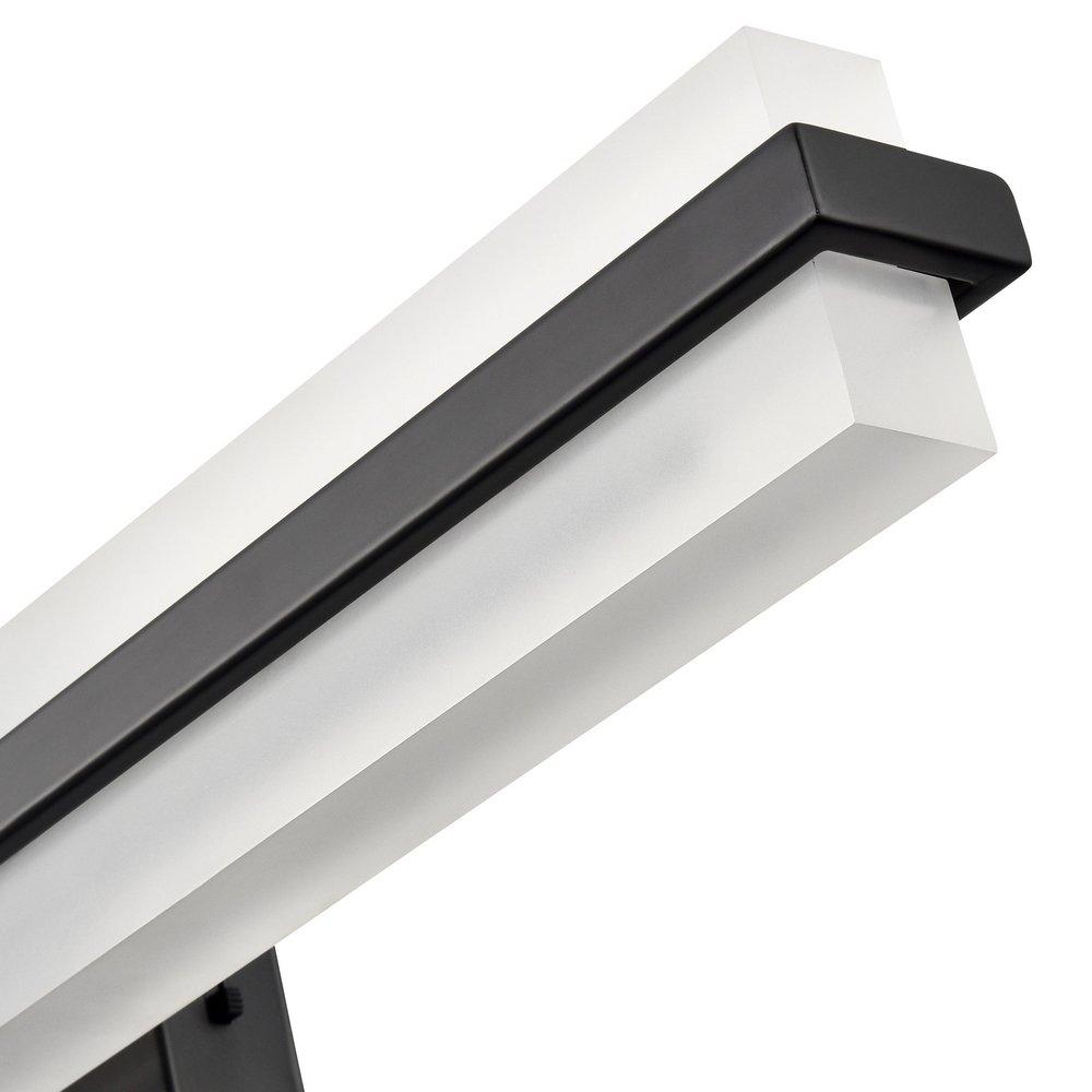 LED Vanity Fixture Light Selectable 3 CCT Integrated in Matte Black 