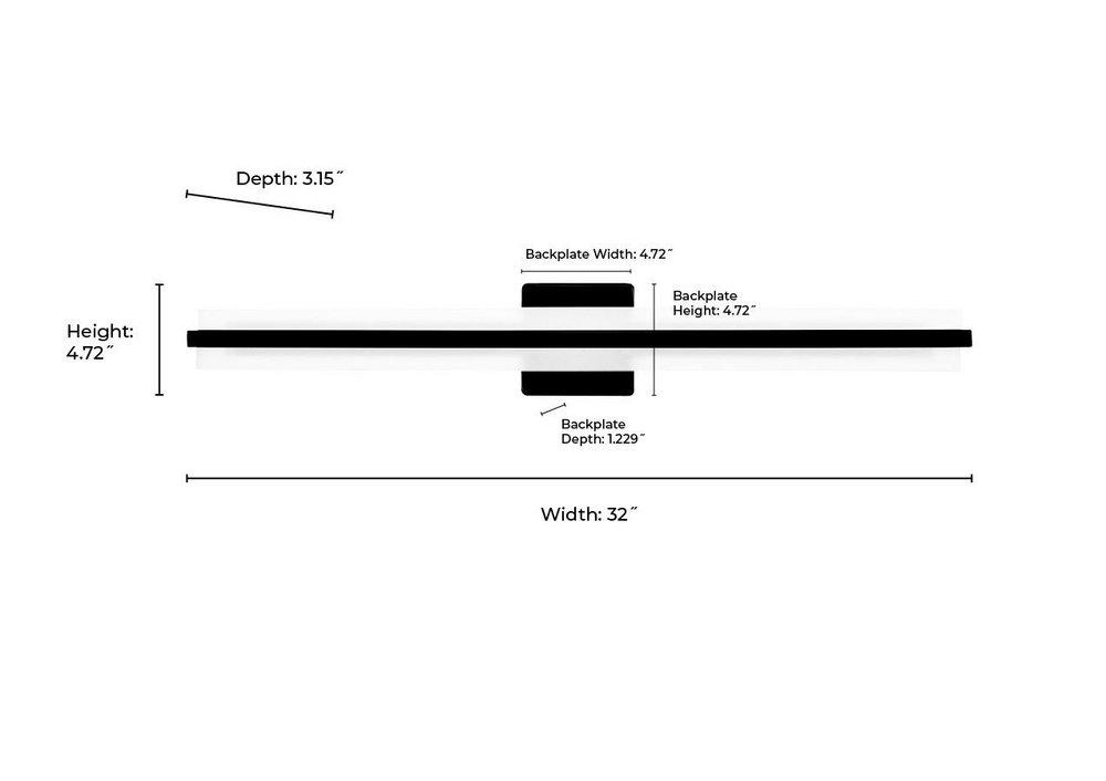 LED Vanity Fixture Light Selectable 3 CCT Integrated in Brushed Nickel 