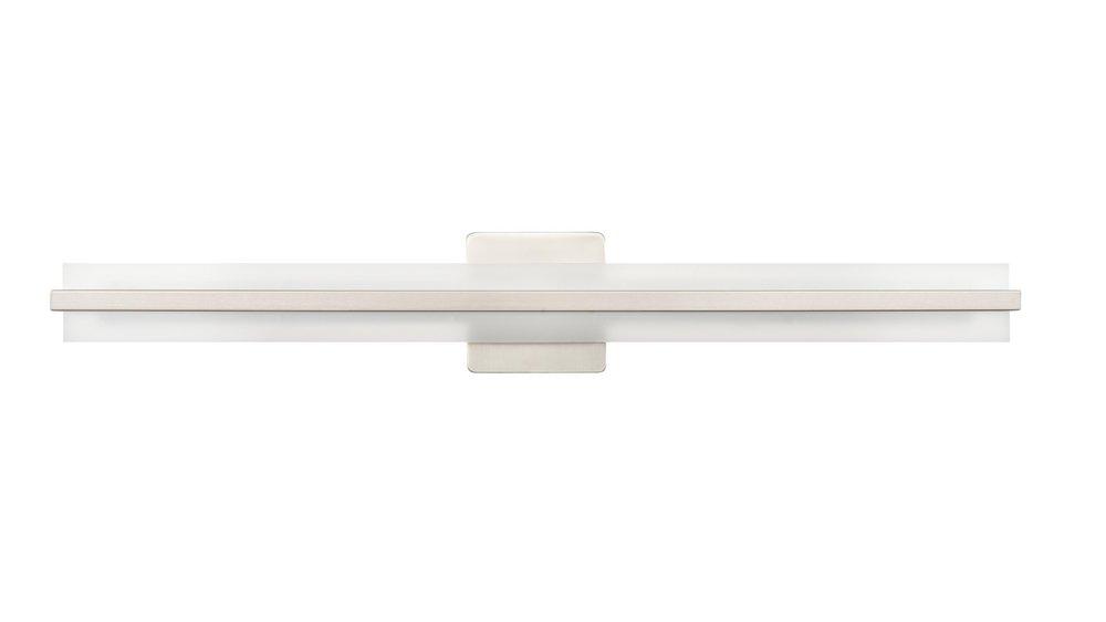 LED Vanity Fixture Light Selectable 3 CCT Integrated in Brushed Nickel 
