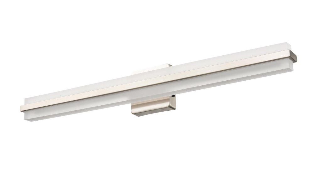 LED Vanity Fixture Light Selectable 3 CCT Integrated in Brushed Nickel 