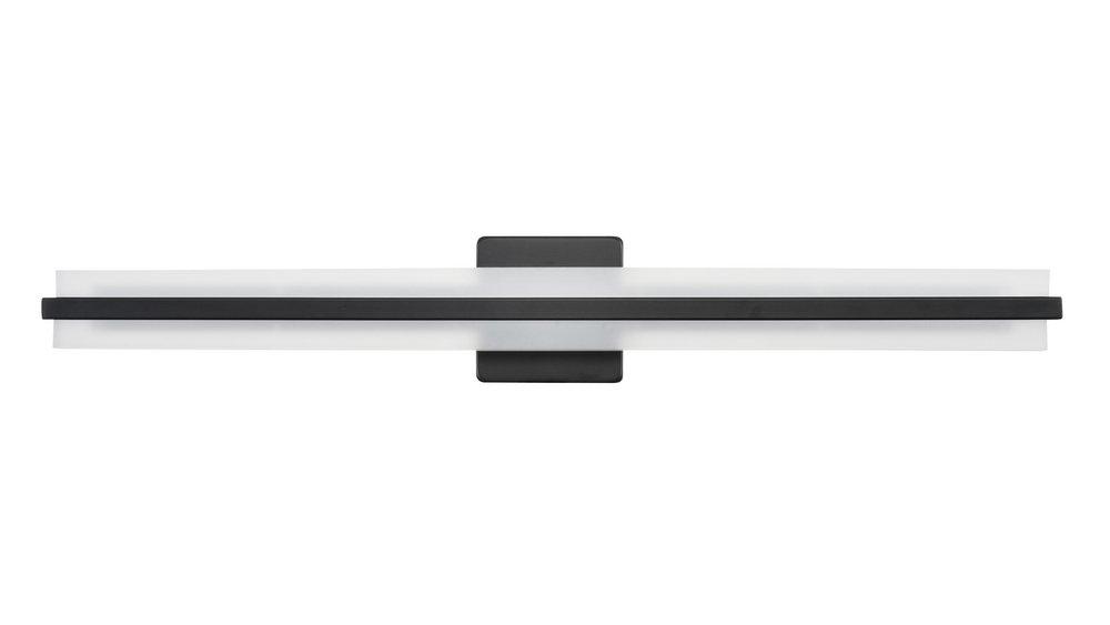 LED Vanity Fixture Light Selectable 3 CCT Integrated in Matte Black 