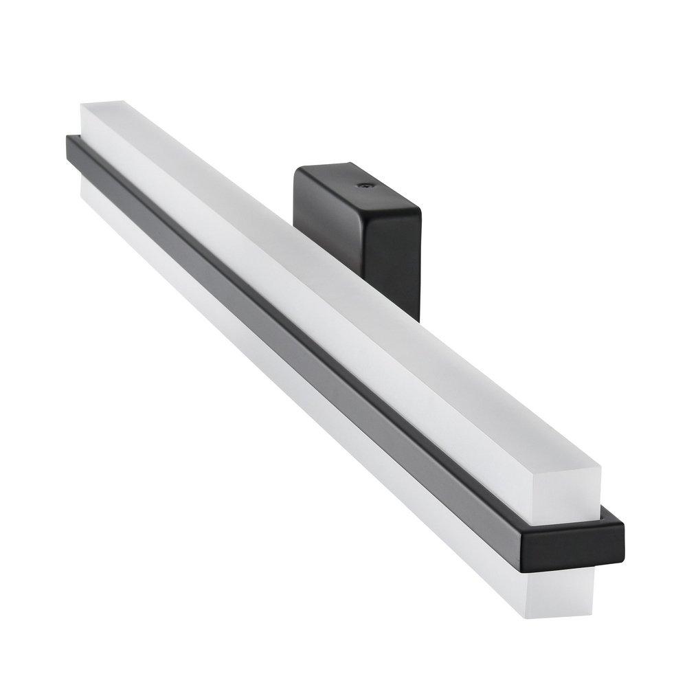LED Vanity Fixture Light Selectable 3 CCT Integrated in Matte Black 