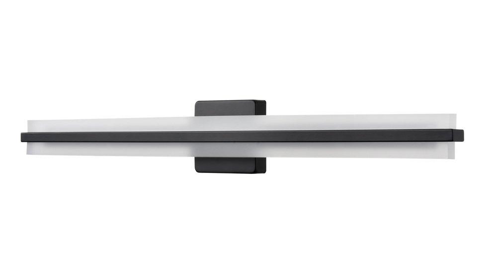 LED Vanity Fixture Light Selectable 3 CCT Integrated in Matte Black 