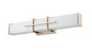 LED Vanity Fixture Light Selectable 3 CCT Integrated in Modern Gold 