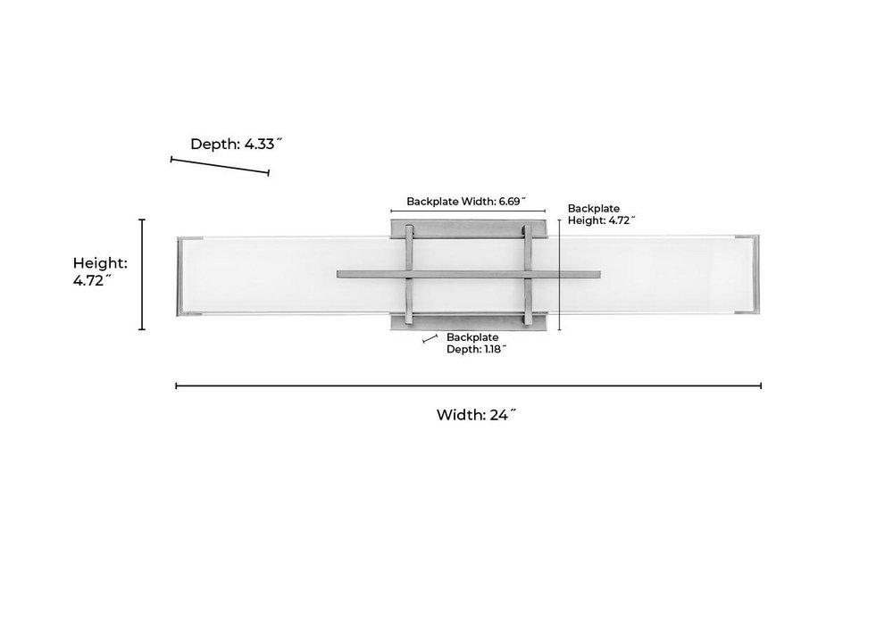 LED Vanity Fixture Light Selectable 3 CCT Integrated in Modern Gold 