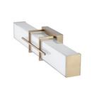 LED Vanity Fixture Light Selectable 3 CCT Integrated in Modern Gold 