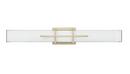 LED Vanity Fixture Light Selectable 3 CCT Integrated in Modern Gold