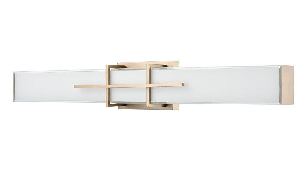 LED Vanity Fixture Light Selectable 3 CCT Integrated in Modern Gold 