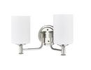 2-Light Vanity Fixture in Polished Nickel 