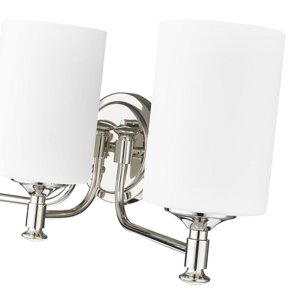 3-Light Vanity Fixture in Polished Nickel 