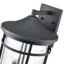 2-Light Outdoor Wall Sconce in Textured Black 