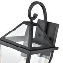 1-Light Outdoor Wall Lantern in Black 