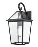 1-Light Outdoor Wall Lantern in Black 