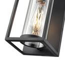 1-Light Outdoor Wall Sconce in Textured Black 
