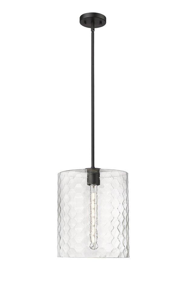 1-Light Pendant Light in Matte Black 