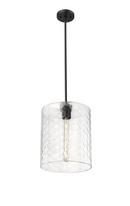 1-Light Pendant Light in Matte Black 