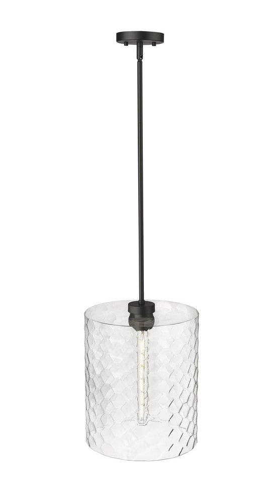 1-Light Pendant Light in Matte Black 