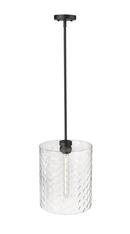 1-Light Pendant Light in Matte Black 