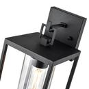 1-Light Outdoor Wall Sconce in Textured Black 