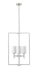 4-Light Foyer Pendant in Brushed Nickel 