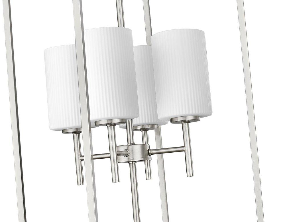 4-Light Foyer Pendant in Brushed Nickel 