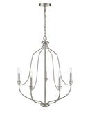 Millennium Lighting Brushed Nickel 5-Light Chandelier Ceiling Light 