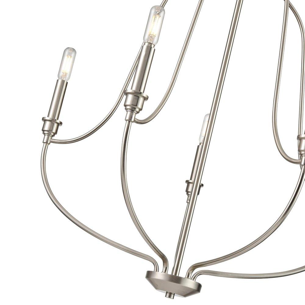 Millennium Lighting Brushed Nickel 5-Light Chandelier Ceiling Light 
