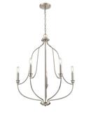 Millennium Lighting Brushed Nickel 5-Light Chandelier Ceiling Light 
