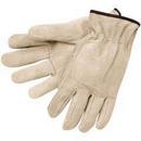 L Size Cowhide Leather Gloves in Natural Pearl